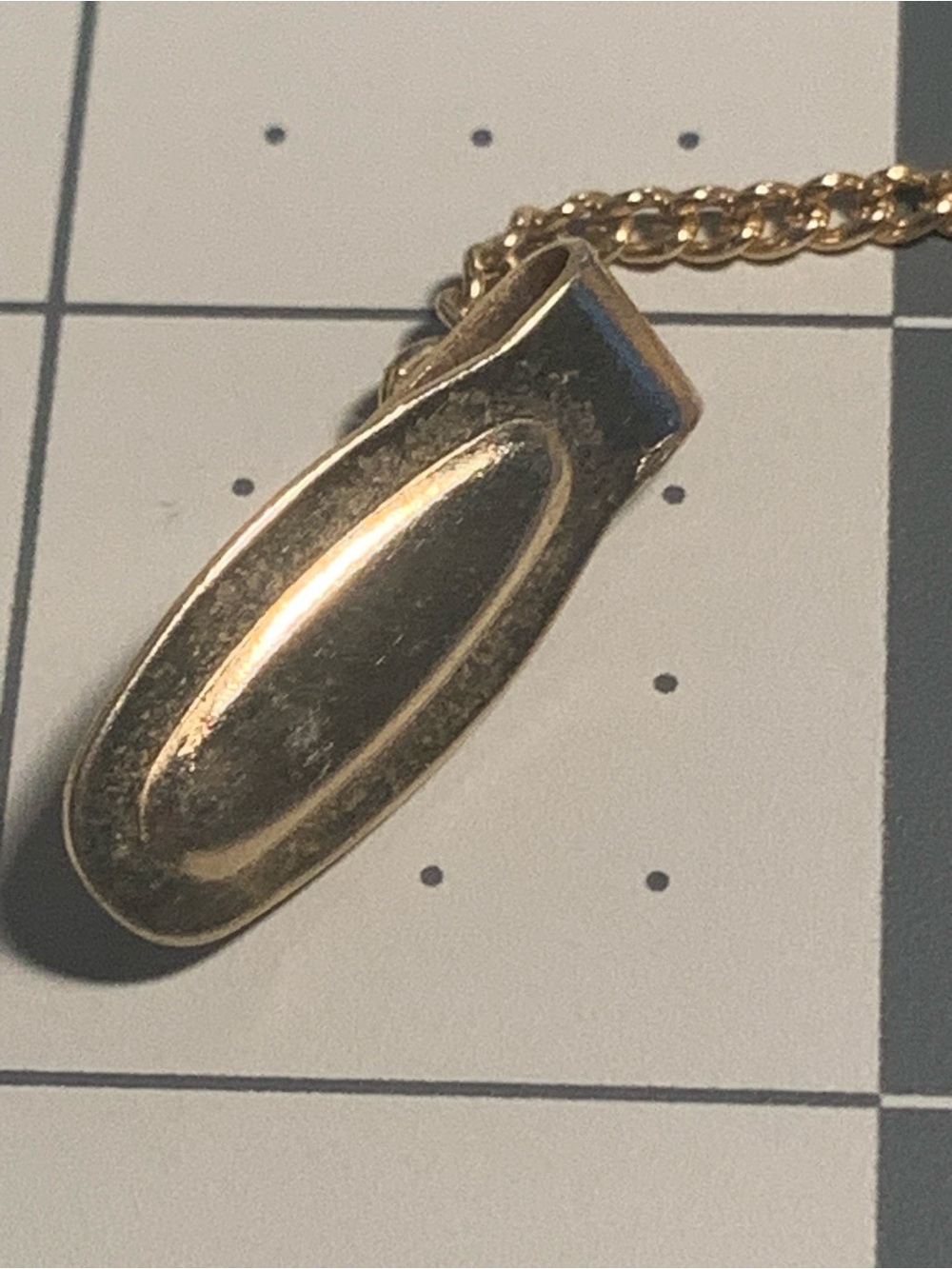 Gold Tone Linked Panel bookmark with Engraved Panels 10 Commandments - Picture 3 of 15